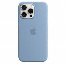 Husa Apple iPhone 15 Pro Max Silicone Case with MagSafe - Winter Blue MT1Y3ZM/A