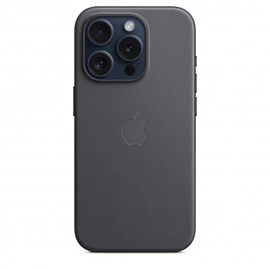 Husa Apple iPhone 15 Pro FineWoven Case with MagSafe - Black MT4H3ZM/A