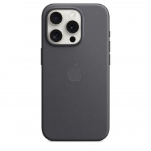 Husa Apple iPhone 15 Pro FineWoven Case with MagSafe - Black MT4H3ZM/A