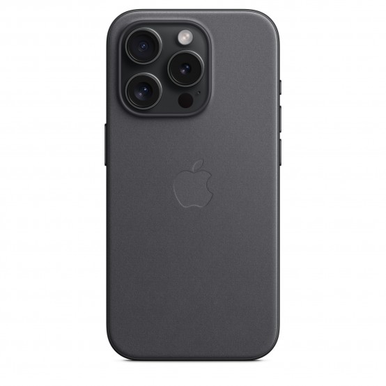 Husa Apple iPhone 15 Pro FineWoven Case with MagSafe - Black MT4H3ZM/A