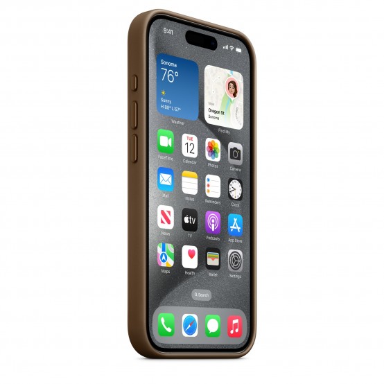 Husa Apple iPhone 15 Pro FineWoven Case with MagSafe - Taupe MT4J3ZM/A