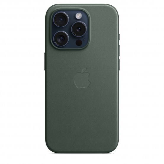 Husa Apple iPhone 15 Pro FineWoven Case with MagSafe - Evergreen MT4U3ZM/A