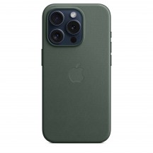 Husa Apple iPhone 15 Pro FineWoven Case with MagSafe - Evergreen MT4U3ZM/A