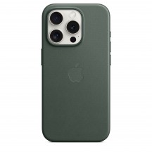 Husa Apple iPhone 15 Pro FineWoven Case with MagSafe - Evergreen MT4U3ZM/A