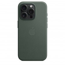 Husa Apple iPhone 15 Pro FineWoven Case with MagSafe - Evergreen MT4U3ZM/A