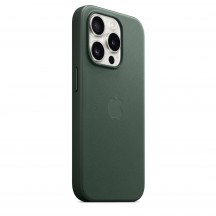 Husa Apple iPhone 15 Pro FineWoven Case with MagSafe - Evergreen MT4U3ZM/A