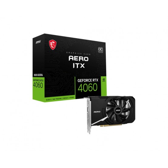 Placa video MSI GeForce RTX 4060 AERO ITX 8G OC V812-012R