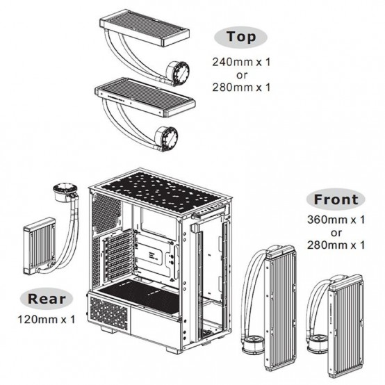 Carcasa Thermaltake Ceres 300 TG aRGB CA-1Y2-00M1WN-00