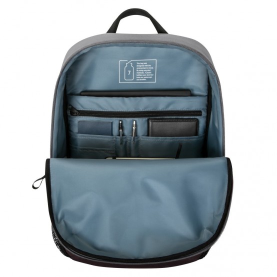 Geanta Targus 16" Sagano EcoSmart Campus Backpack - Black/Grey TBB636GL