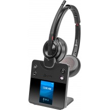 Casca HP Poly Savi 8420 Office Stereo Microsoft Teams Certified DECT 1880-1900 MHz Headset EMEA - INTL English Loc Euro plug 8