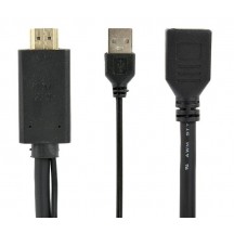 Adaptor Gembird Active 4K HDMI male to DisplayPort female adapter, black A-HDMIM-DPF-01