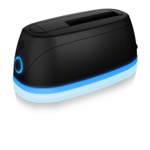 Docking Station RaidSonic ICY BOX for 1x HDD/SSD with USB 3.0 Type-A or Type-C combo cable and LED lighting IB-1124L-C3