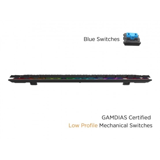 Tastatura Gamdias Hermes M3 RGB HERMES-M3-BN