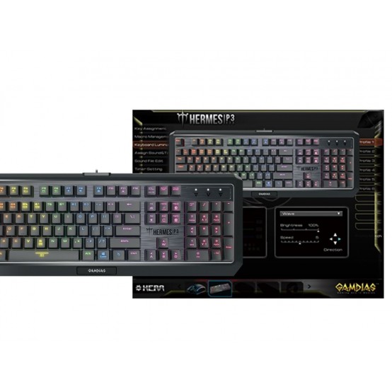 Tastatura Gamdias Hermes P3 RGB HERMES-P3-BN