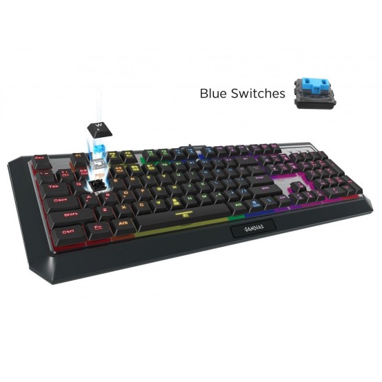 Tastatura Gamdias Hermes P3 RGB HERMES-P3-BN