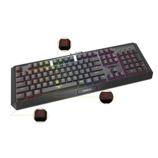 Tastatura Gamdias Hermes P3 RGB HERMES-P3-BN