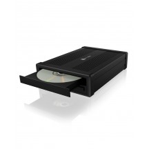Rack RaidSonic ICY BOX Enclosure for one 5.25inch SATA drive - supports CD/DVD/Blu-ray IB-525-U3