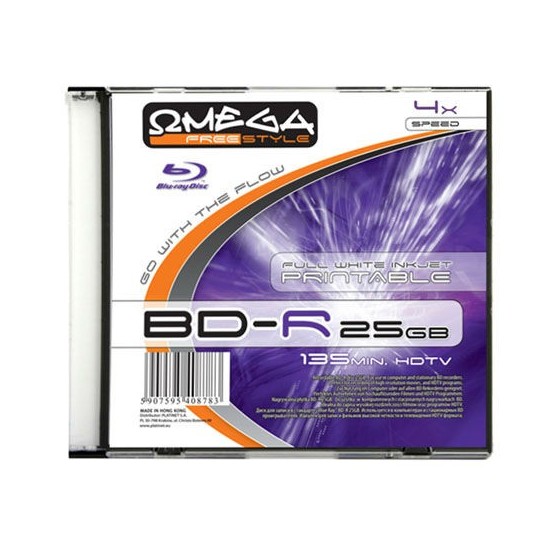 Disc Blu-ray Omega BLU-RAY 4X 25GB OMEGA FULL PRINT SLIM PLY0143