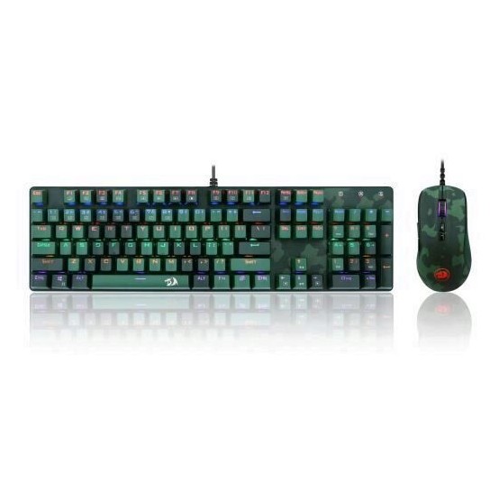 Tastatura Redragon S108 Rainbow 2 in 1 Kit S108-BK