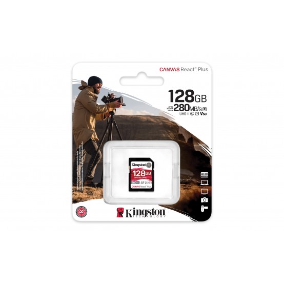 Card memorie Kingston Canvas React Plus SDR2V6/128GB