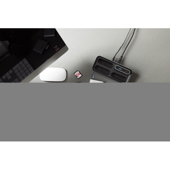 Card reader Kingston USB3.2 Gen1 Workflow Dual-Slot SDHC/SDXC UHS-II Card Reader WFS-SD