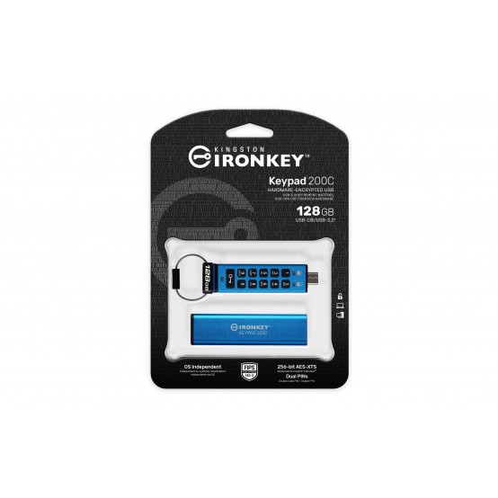 Memorie flash USB Kingston IronKey Keypad 200C IKKP200C/128GB