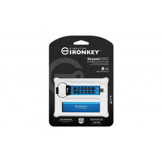 Memorie flash USB Kingston IronKey Keypad 200C IKKP200C/8GB