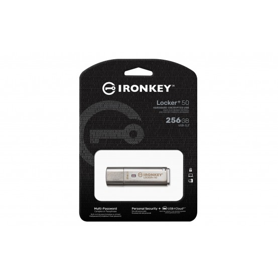 Memorie flash USB Kingston IronKey Locker Plus 50 IKLP50/256GB