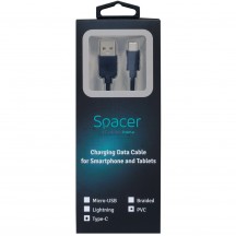 Cablu Spacer  SPDC-TYPEC-PVC-BK-0.5