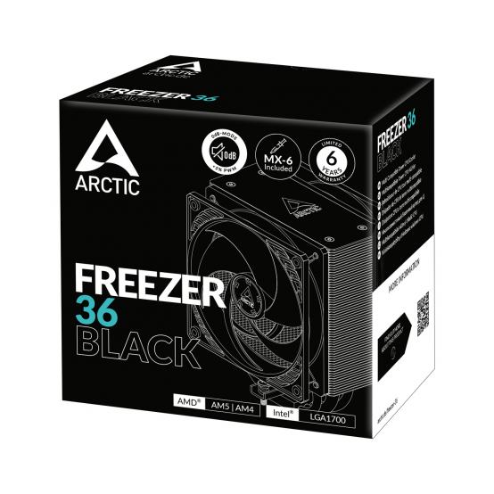 Cooler Arctic Freezer 36 Black ACFRE00123A