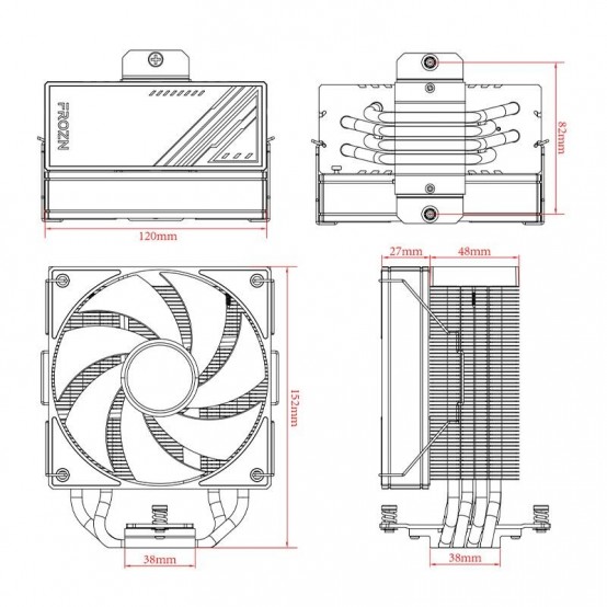Cooler ID-Cooling  FROZN-A410-ARGB-WHITE