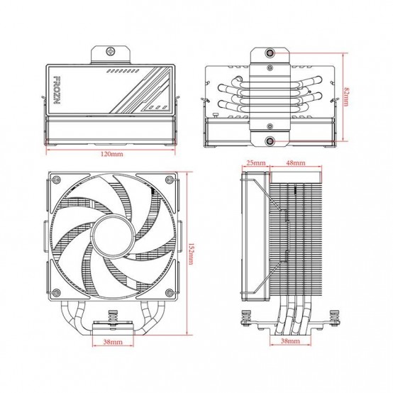 Cooler ID-Cooling  FROZN-A410-BLACK