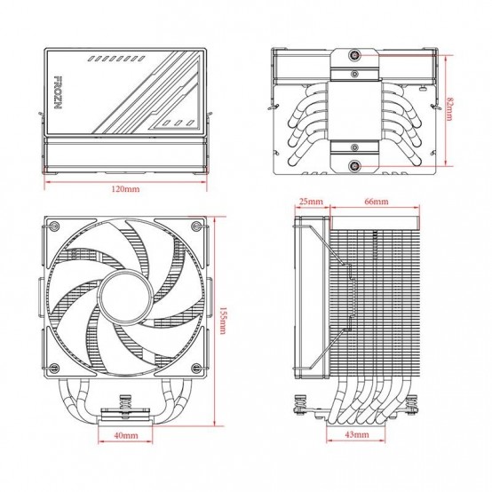 Cooler ID-Cooling  FROZN-A610-BLACK