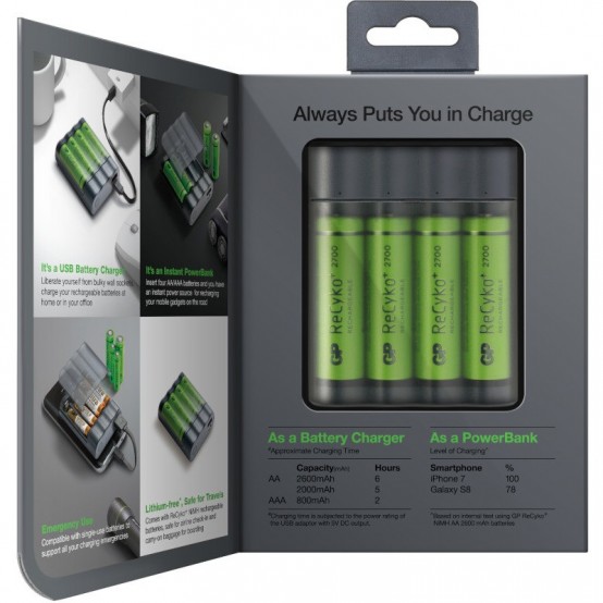 Incarcator GP Batteries  GPACCX411004