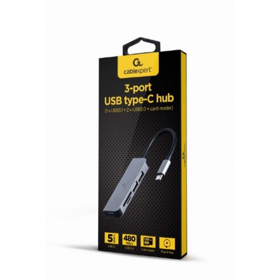 Hub Gembird  UHB-CM-CRU3P1U2P2-01