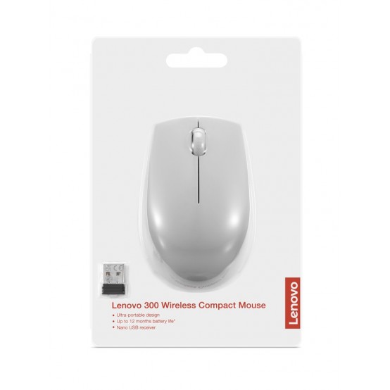 Mouse Lenovo 300 Wireless Compact Mouse (Arctic Grey) GY51L15678