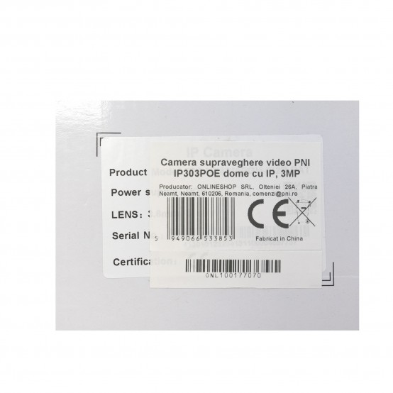 Camera de supraveghere PNI  PNI-IP303POE-S