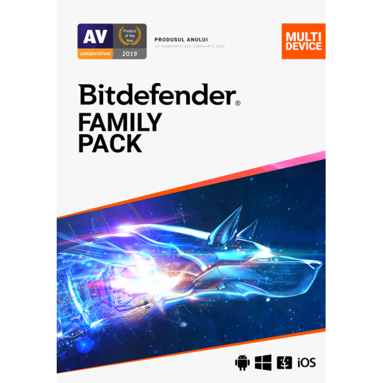 Antivirus BitDefender Family Pack 15 Devices 1 Year BOX FP02ZZCSN1215BEN
