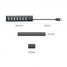 Hub Orico  PW7U-U3-10-BK