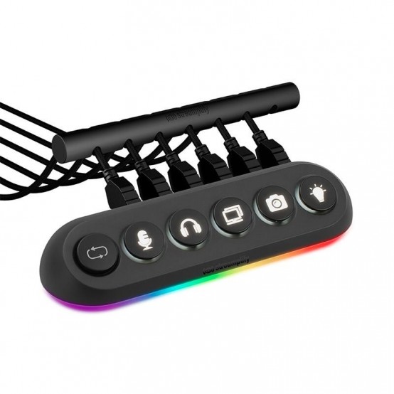 Hub Streamplifly  HUB-DECK-5-RGB-US-F-BK