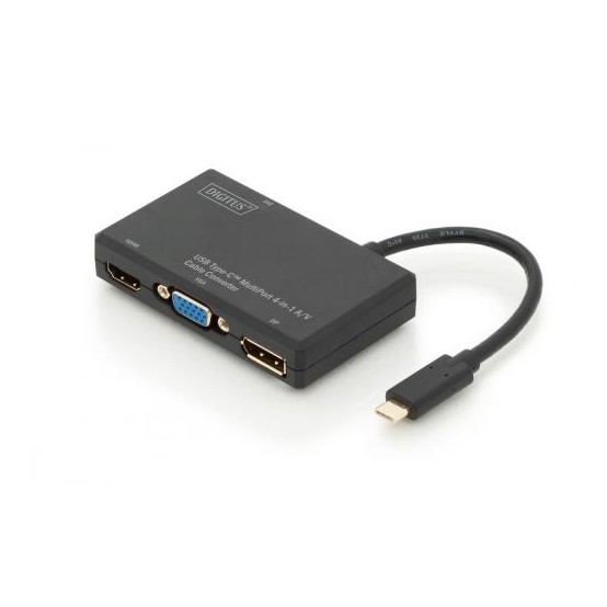 Adaptor Digitus USB Type-C 4in1 Multiport Video Converter DA-70848