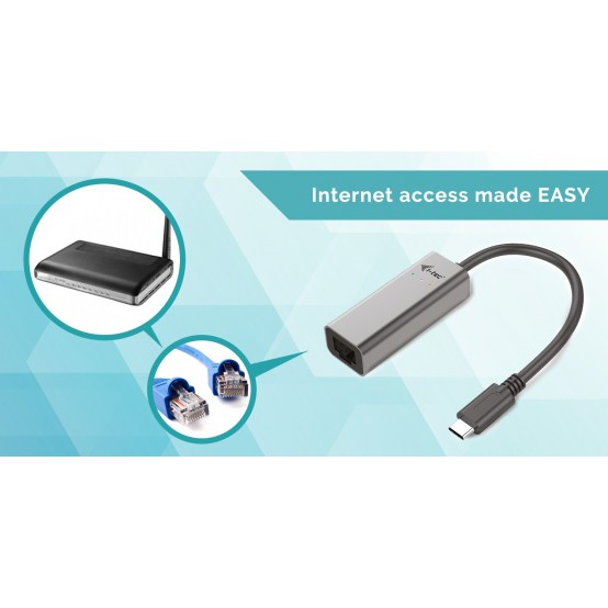 Adaptor iTec USB-C Metal Gigabit Ethernet Adapter C31METALGLAN
