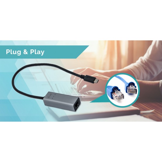 Adaptor iTec USB-C Metal Gigabit Ethernet Adapter C31METALGLAN