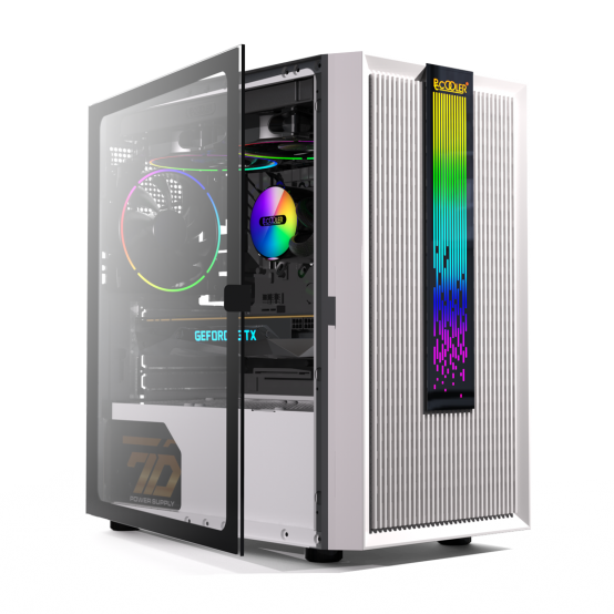 Carcasa PCCooler  LM200 MESH RGB WH