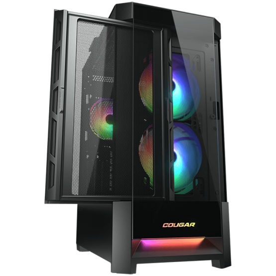 Carcasa Cougar Duoface RGB Black CGR-5ZD1B-RGB