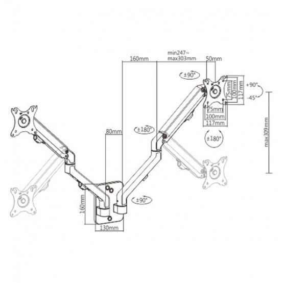 Suport Gembird  MA-WA2-01