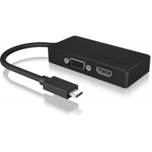 Adaptor RaidSonic USB Type-C 2-in-1 video adapter IB-DK2103-C