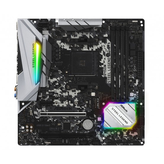 Placa de baza ASRock B450M Steel Legend