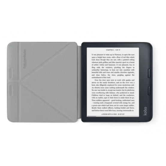 Husa Kobo Libra 2 SleepCover Case Black N418-AC-BK-E-PU