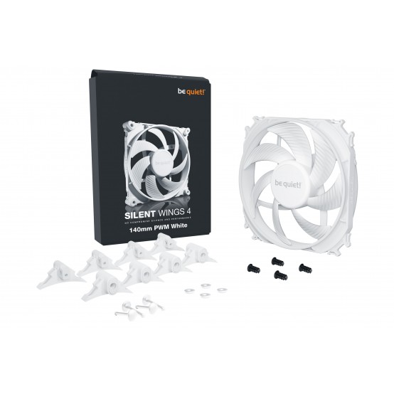 Ventilator be quiet! Silent Wings 4 140mm PWM White BL116